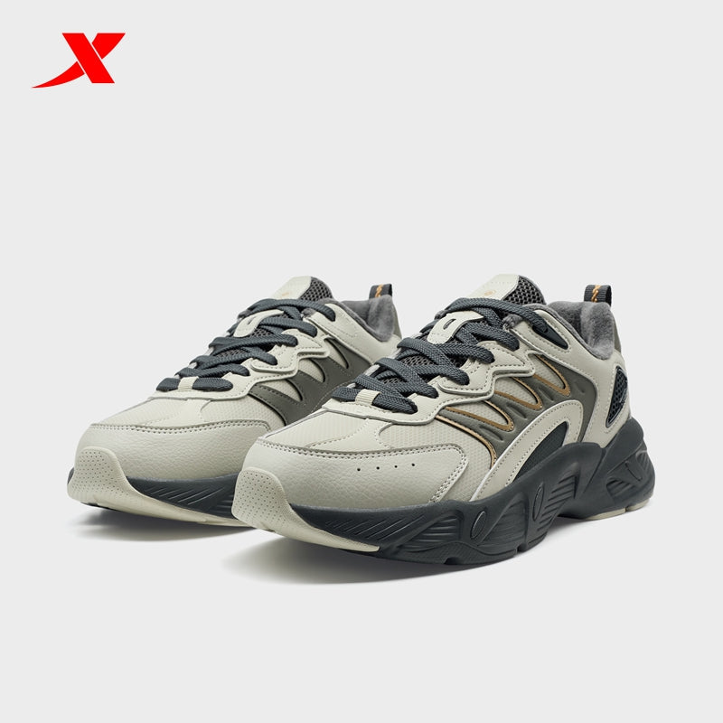 XTEP Men's Casual Shoes Grey/Spruce Green370009-1